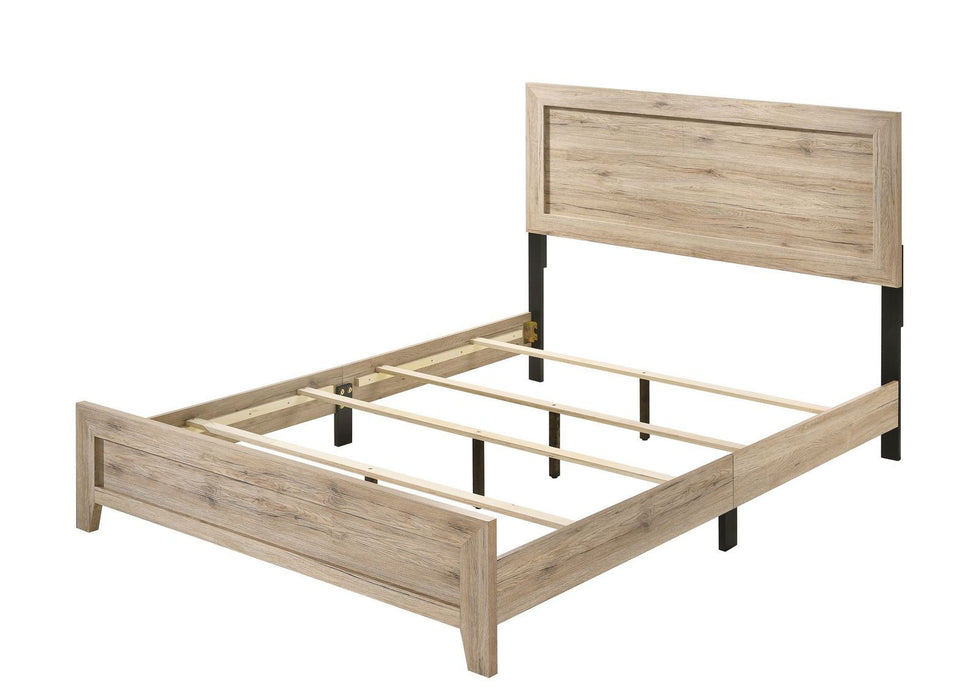 Miquell Queen Bed, Natural