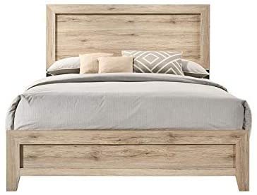 Miquell Queen Bed, Natural